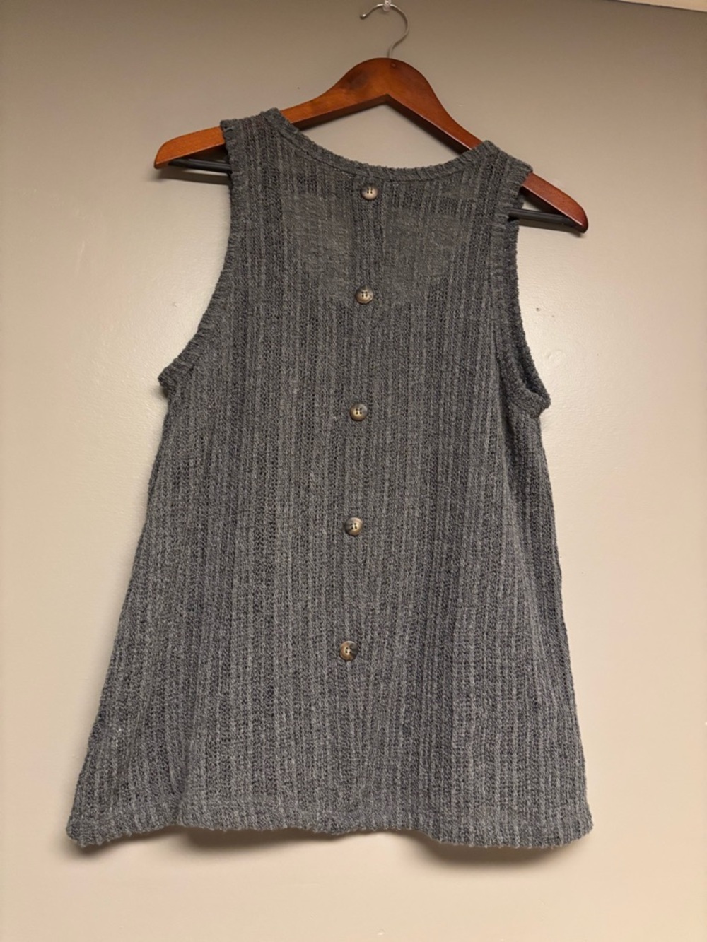 Gilli Charcoal  Knit Tank - Picture 4 of 7